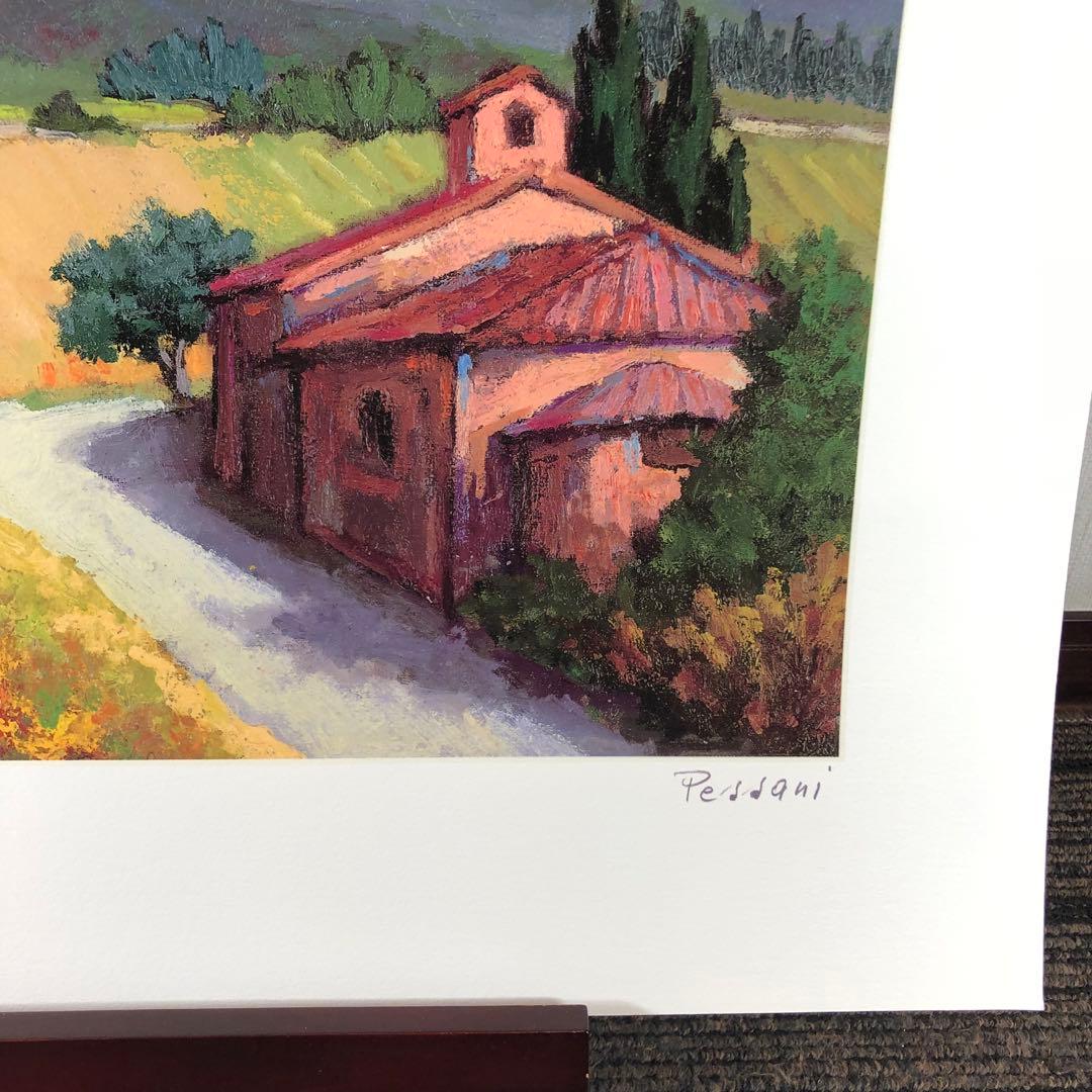 ペッサーニ　「トスカーナの平和な陽光」版画(ジクレー) シート　額縁無し　美品
