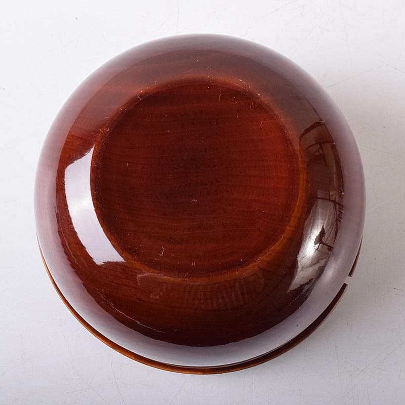 茶道具　栄春造　溜塗　老松蒔絵　茶器　龍村美術織物謹製仕覆付　共箱　V　7529