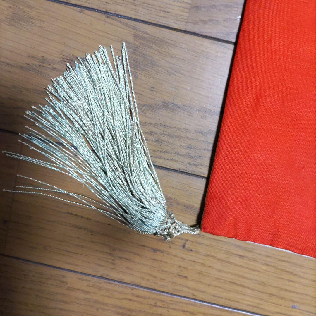 《塩瀬、金糸刺繍と家紋入高級袱紗》（アンティーク）大棚蔵出し、インテリア1831