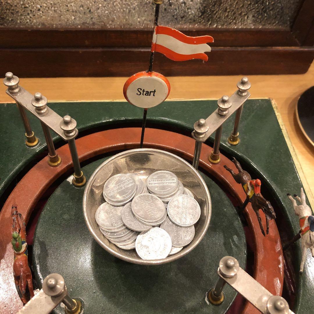 アンティーク　ドイツ製　卓上競馬ゲーム機