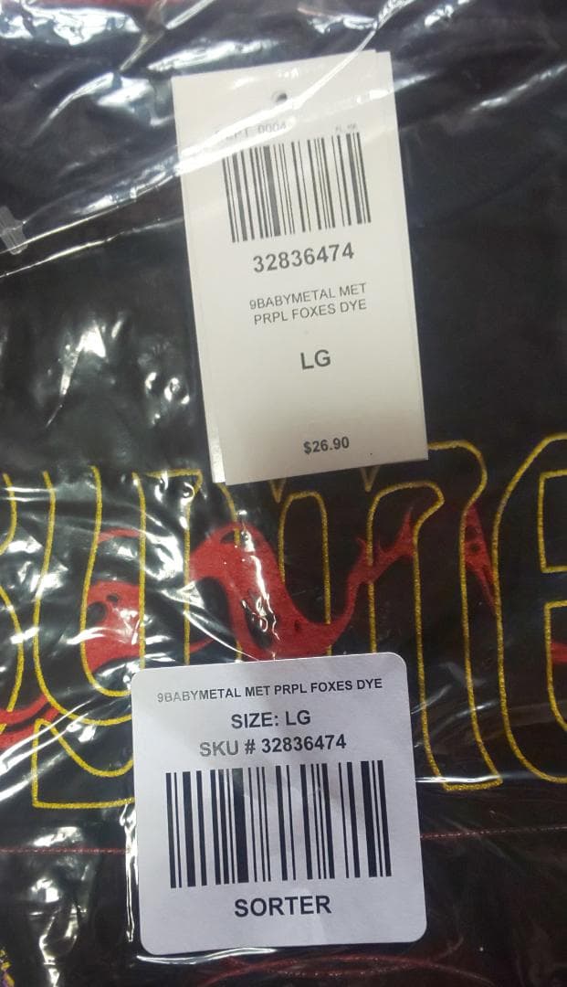 BABYLFoxesGirlsT-Shirt JLサイズHOTTOPIC