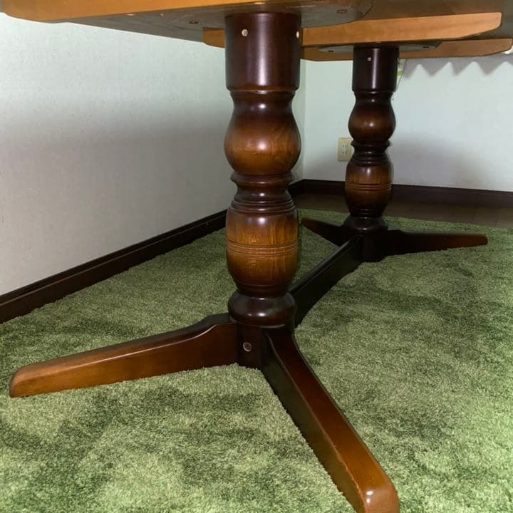 双子の父【送料込】飛騨産業・天然木ダイニングテーブル6人用