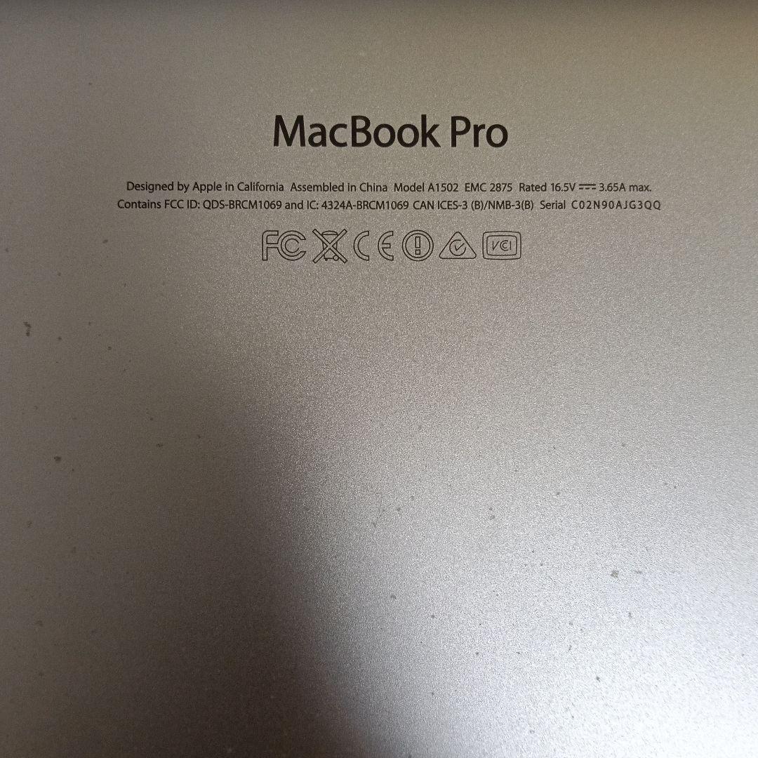 MacBook本体 MacBook Pro Retina, 13-inch, Late 2013