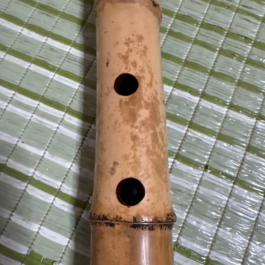 尺八 一朝 在銘 5穴 約55cm 2印 シャクハチ　楽器　笛