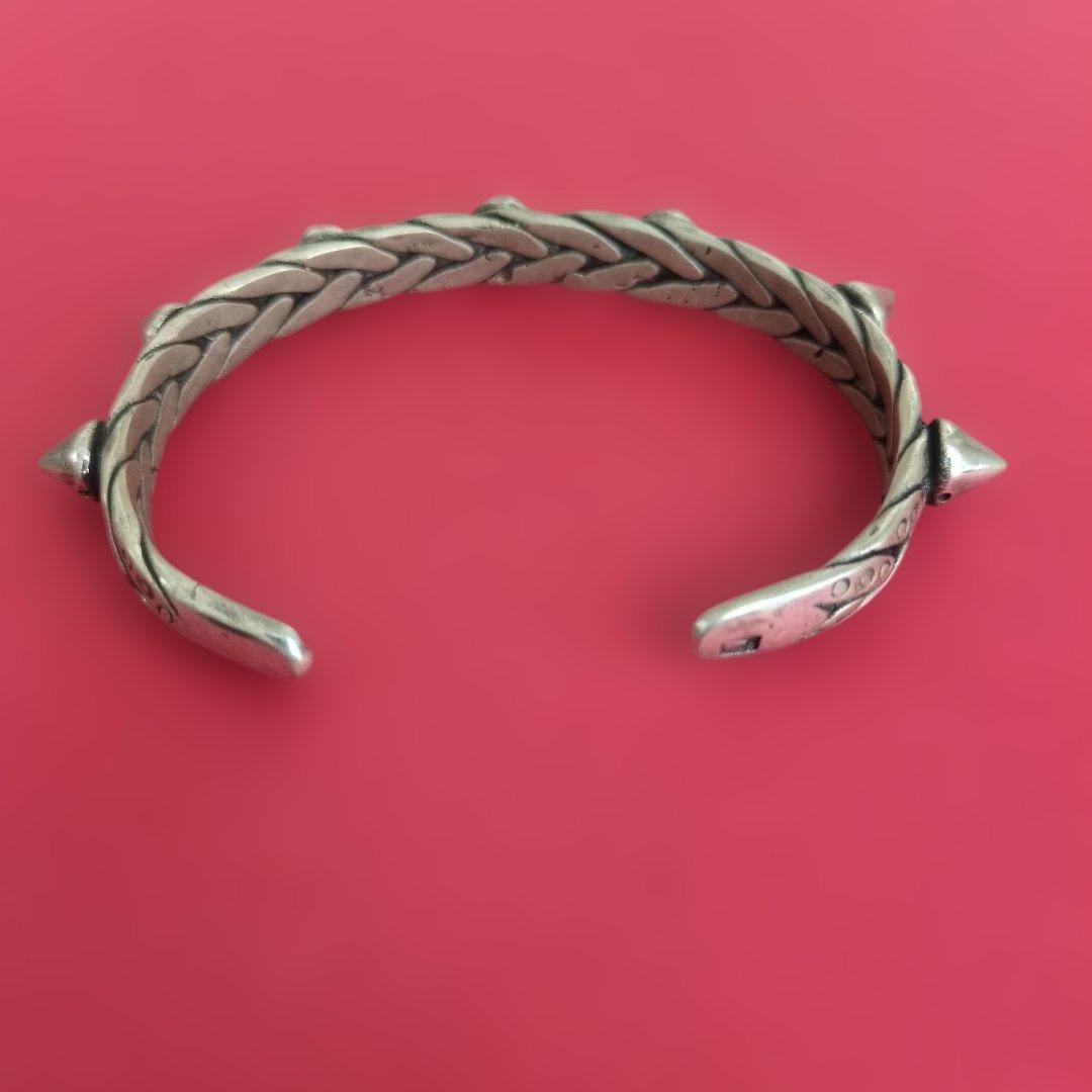 ⚫️ gundaスパイク付きシルバー製 THORN BANGLEソーン バングル
