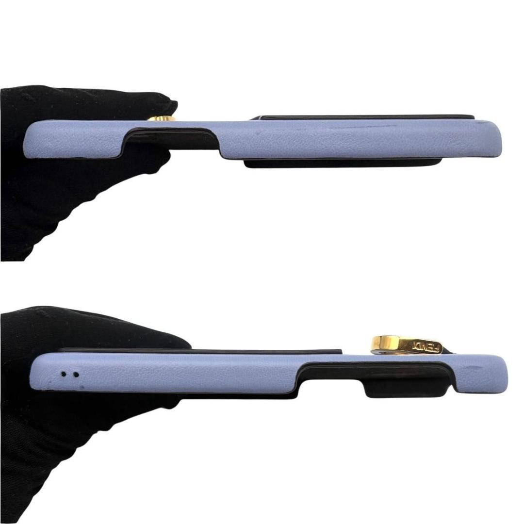 FENDI フェンディ iPhoneケース レザー　リング　カードスロット付き