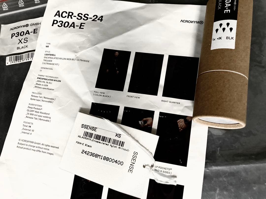 パンツ 24SS ACRONYM P30A-E Size XS