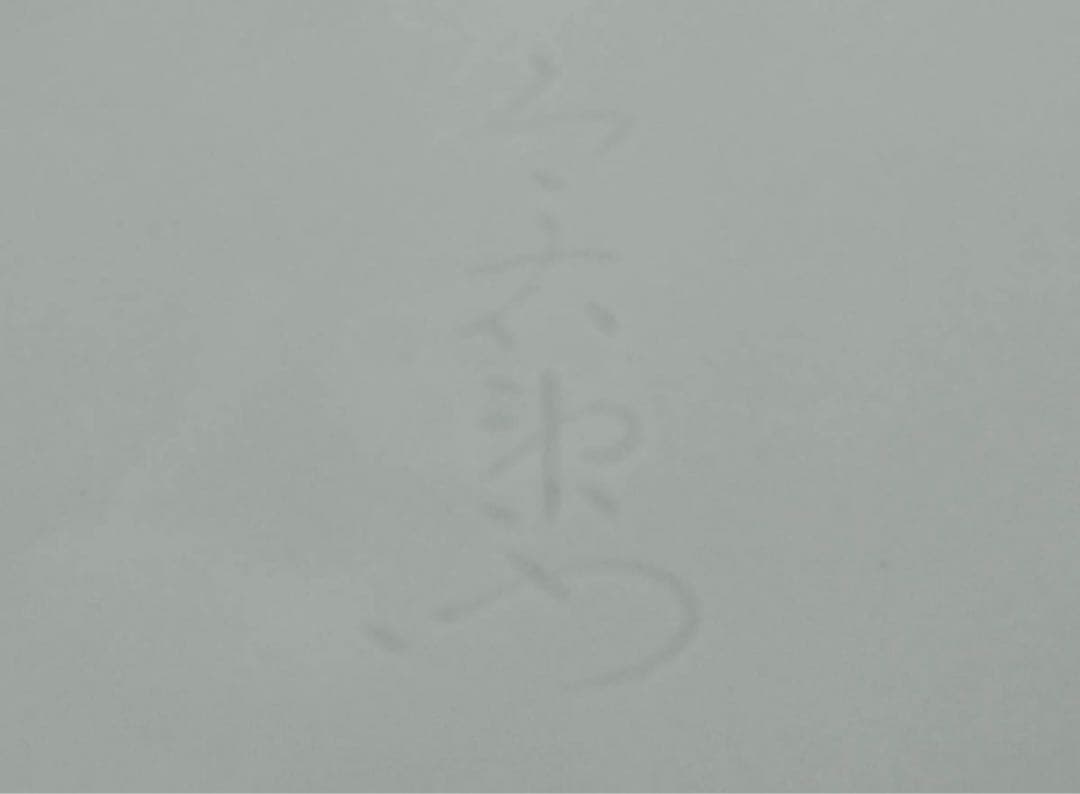 人間国宝 十四代 今泉今右衛門 (本人作) 色絵藍色墨はじき草花文額皿 共箱