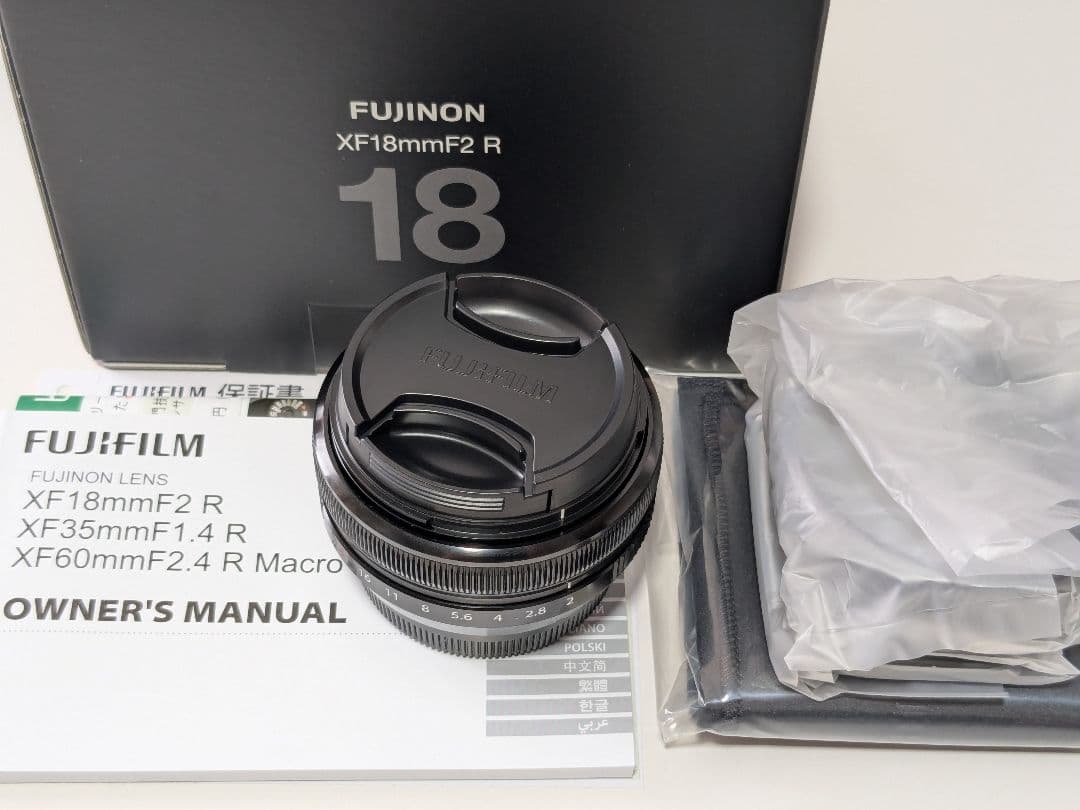 FUJIFILM XF18mm F2 R 富士フイルム