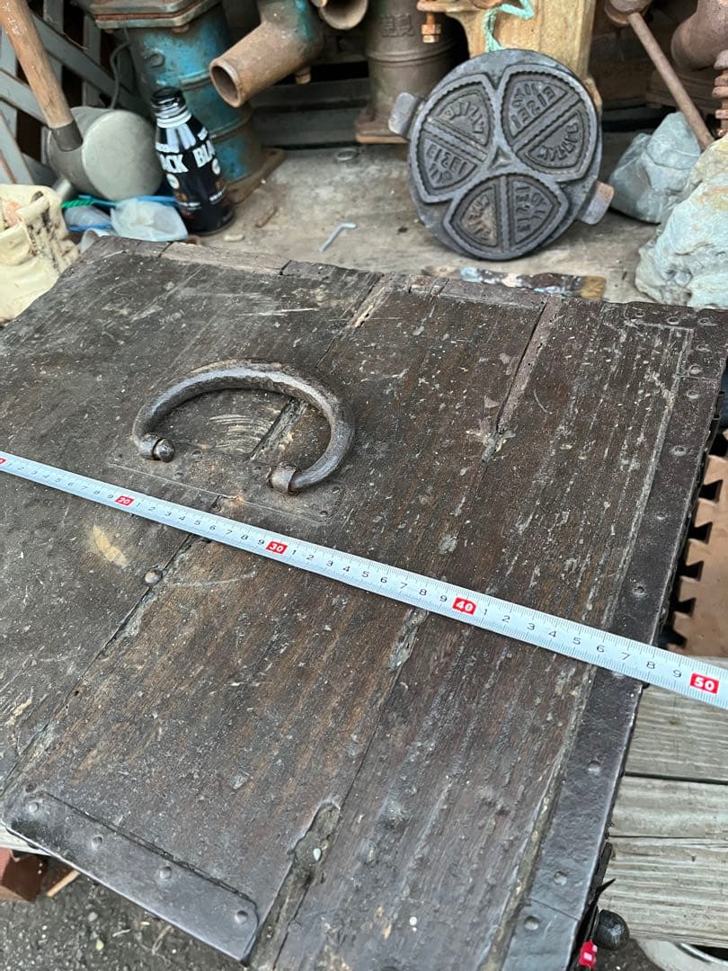 レトロ舟金庫、舟金庫、レトロ金庫、木製金庫、昭和レトロ金庫、舟箪笥