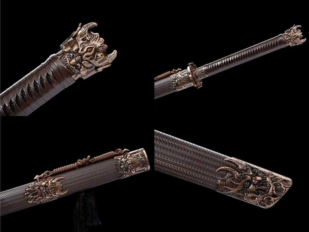 【魔刀を飲む】武具 刀装具 日本刀　模造刀 居合刀 武士道 鑑賞用 美術刀