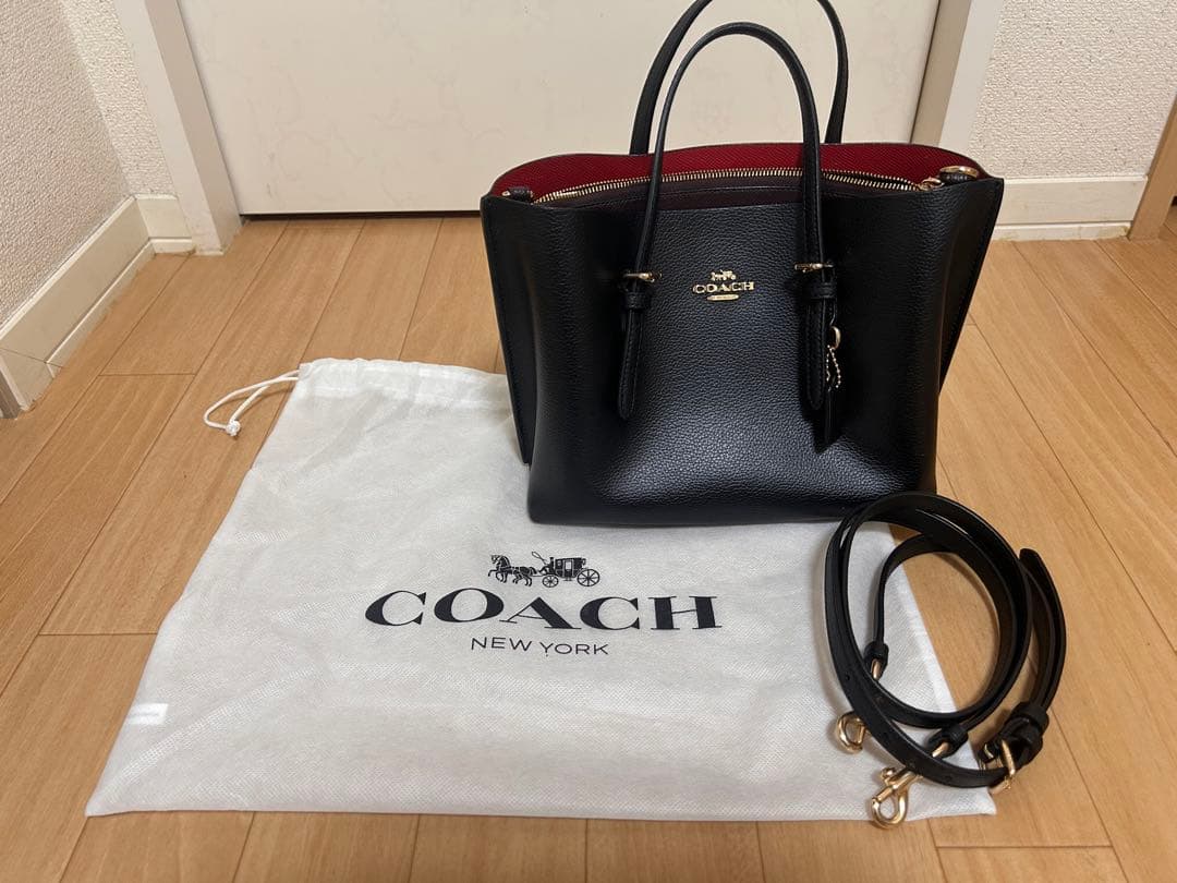 COACH Charlie Carryall ブラック ハンドバッグ