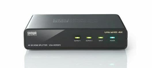 ★未使用【サンワサプライ】 2出力 4K/60Hz HDR HDMI 分配器