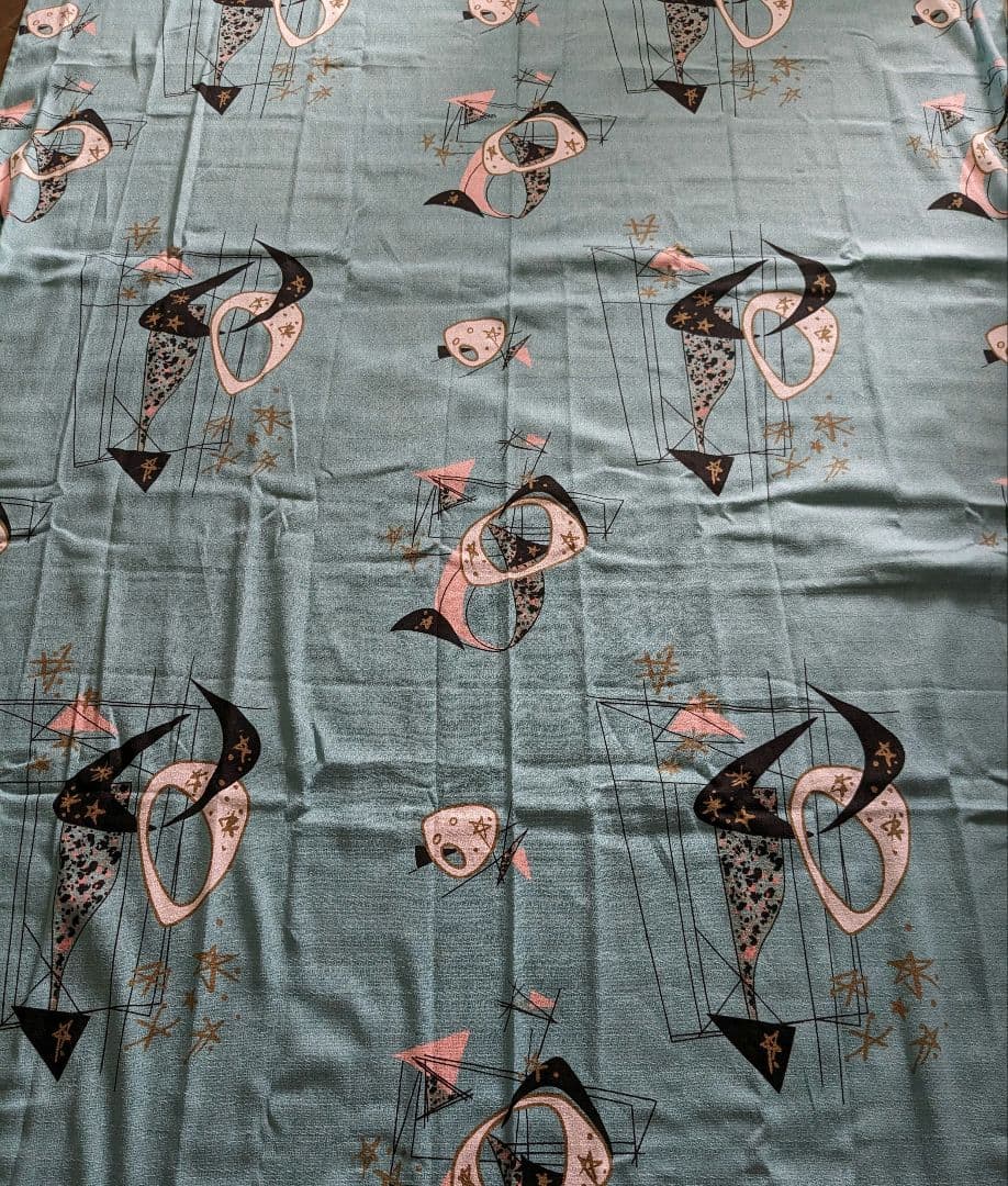 50,s柄 マルチカバー２枚　ブルーパレット