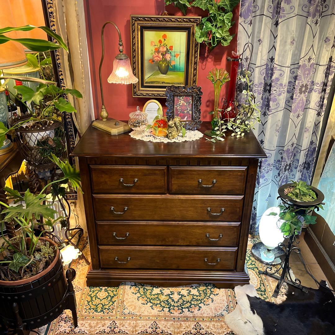 オールドアンティーク　ブリティッシュ　クラシカル　５DR ホールキャビネット