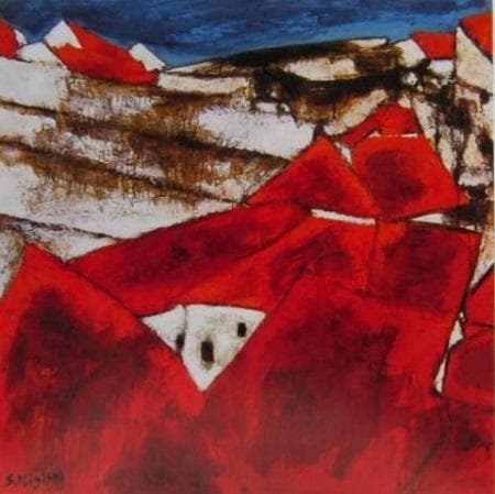 三岸節子、「冬の終り」、厳選、希少画集・額装画、人気作品、新品高級額 額装付