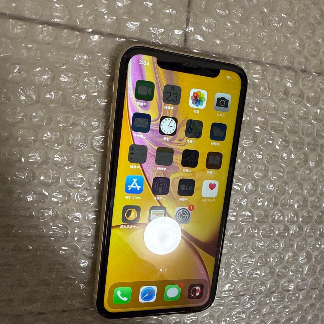 【背面割れあり】iPhoneXR 64GB イエロー