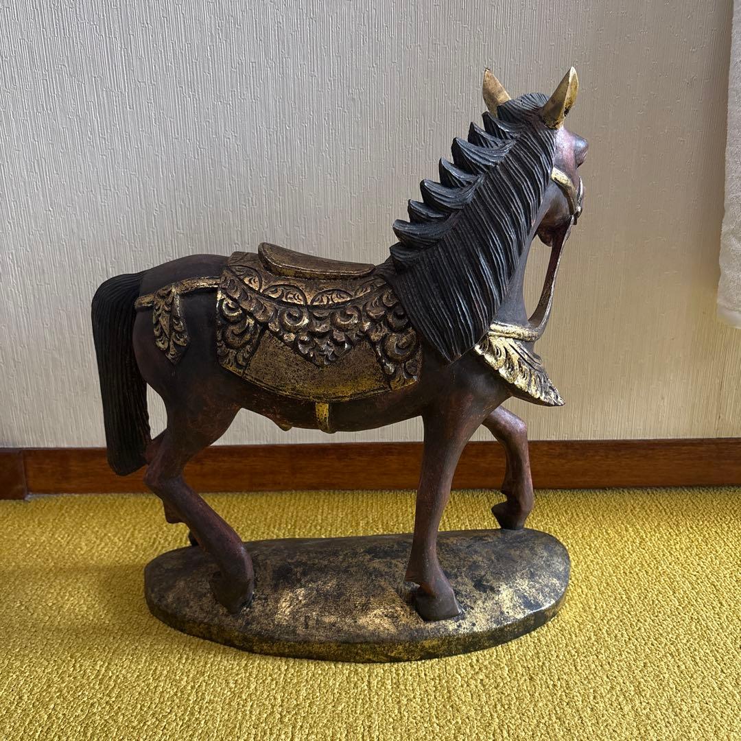 馬の彫刻 アンティーク