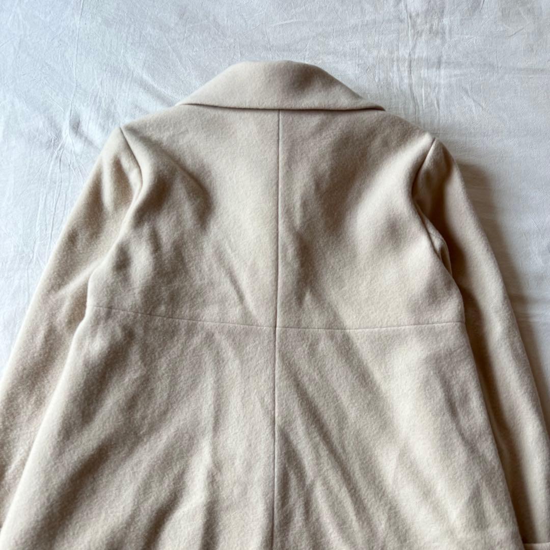 【高級】PINK HOUSE チェスターコート ベージュ レース フリルフード付