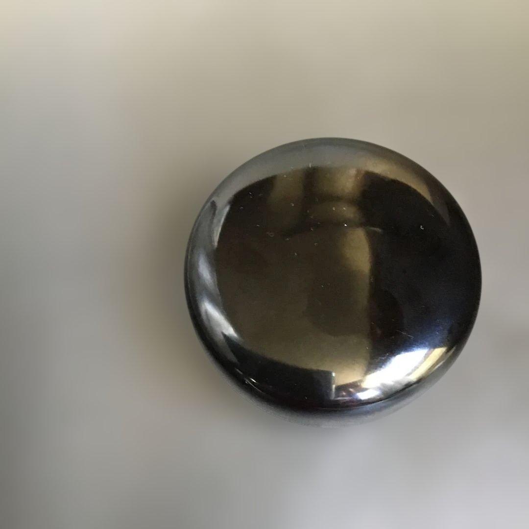 黒本漆塗り　木製　丸型棗　茶道　真塗