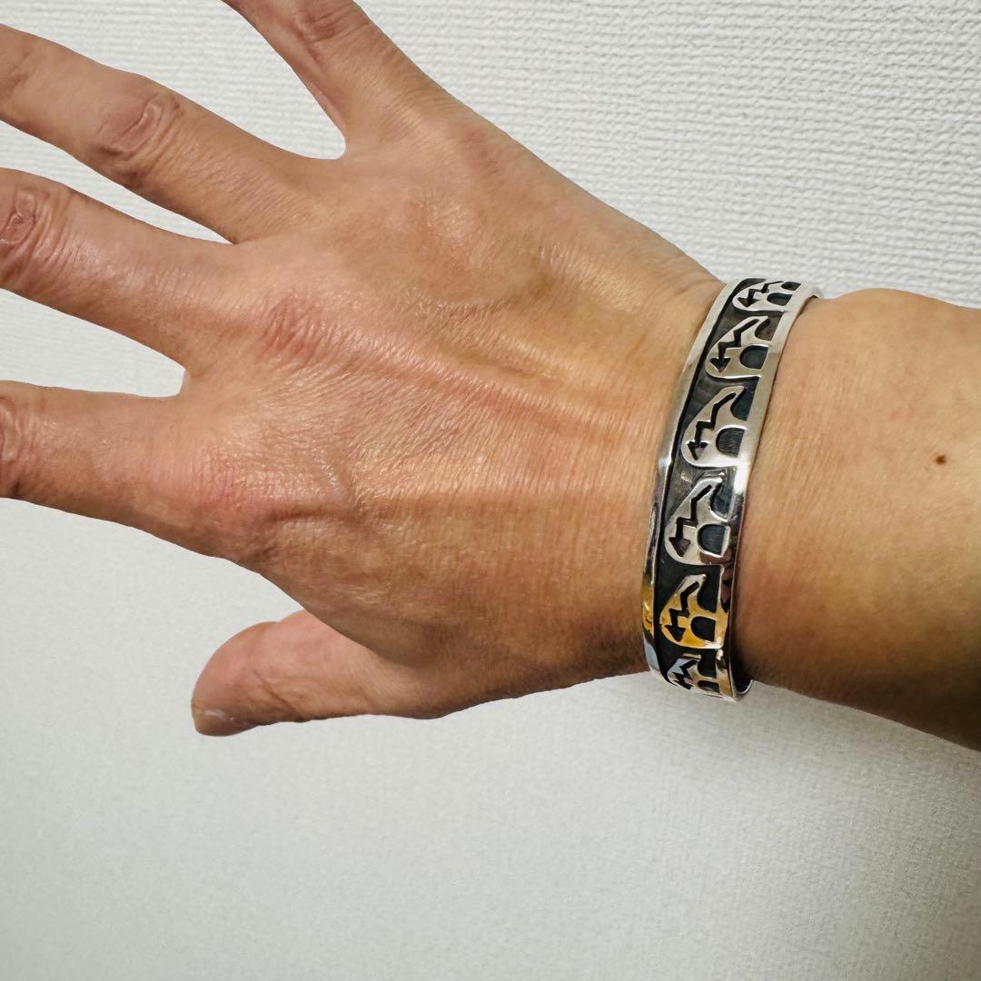 インディアンジュエリー　ホピ族　ヴァーン・マンスフィールド　バングル