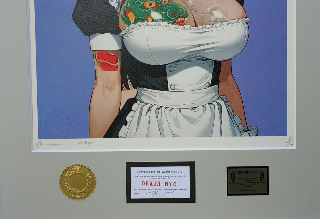 DEATH NYC AC90 サイン、ナンバー、COAあり