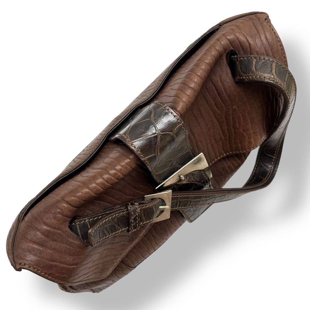 マウロゴヴェルナ ハンドバッグ トートバッグ レザー クロコ アザラシ 肩掛け