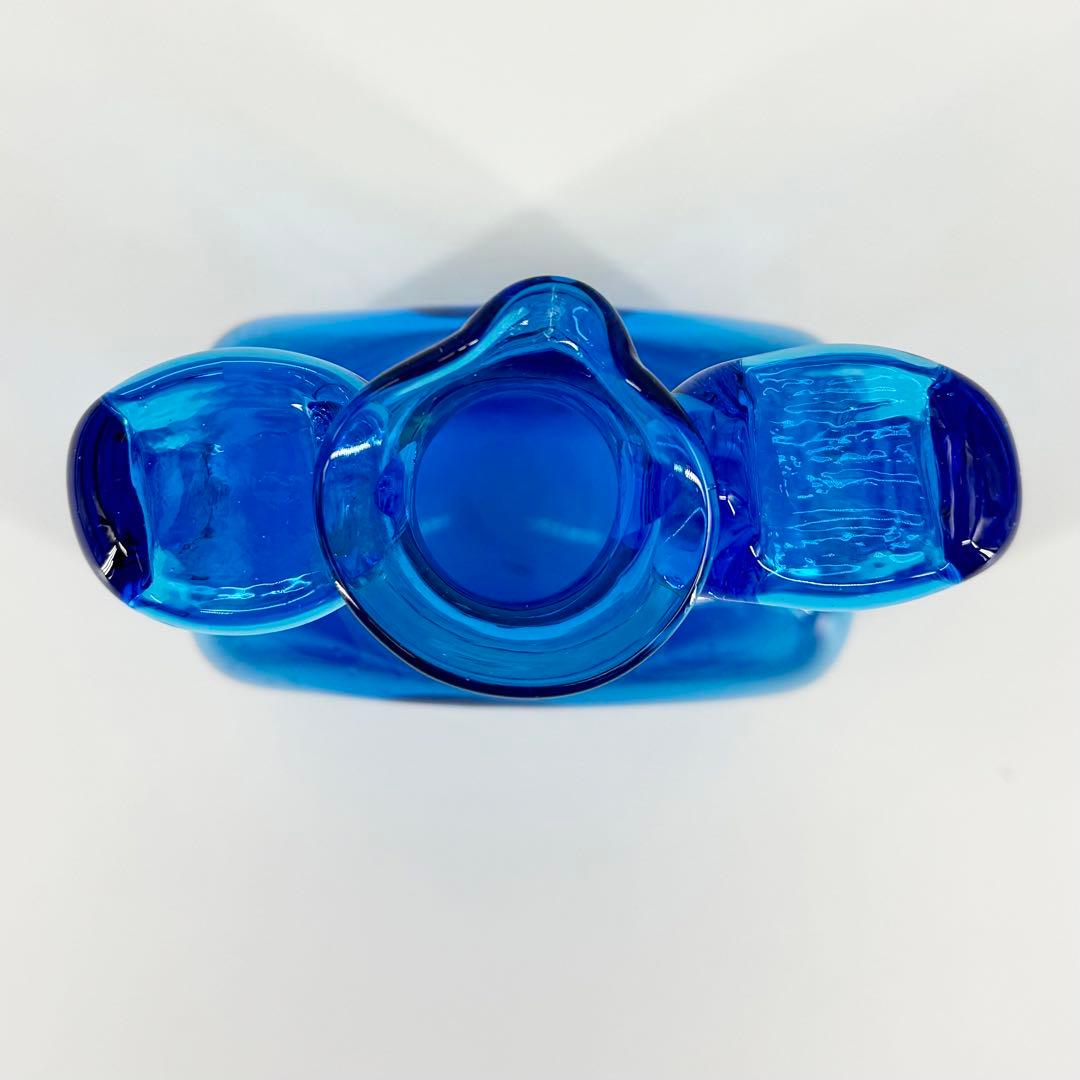 両手付瓶［ブルー］ / 倉敷ガラス 小谷眞三