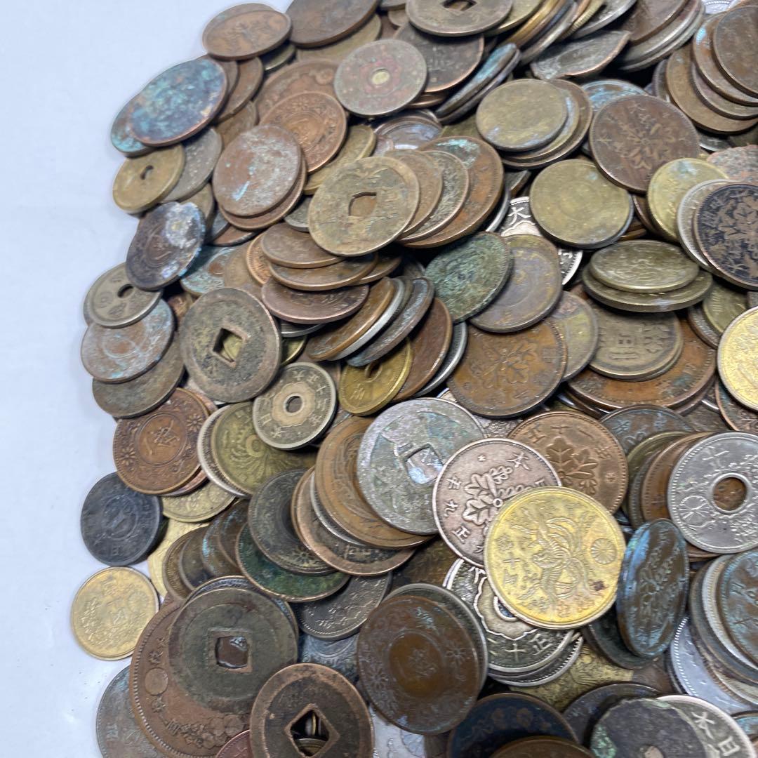 日本の古銭 明治 大正 昭和 レトロ まとめ売り 正味4.5kg NO.55