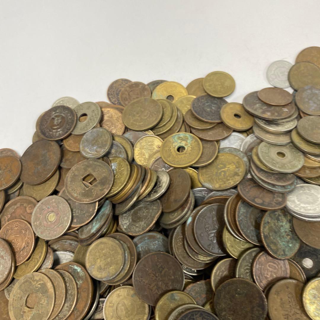 日本の古銭 明治 大正 昭和 レトロ まとめ売り 正味4.5kg NO.55