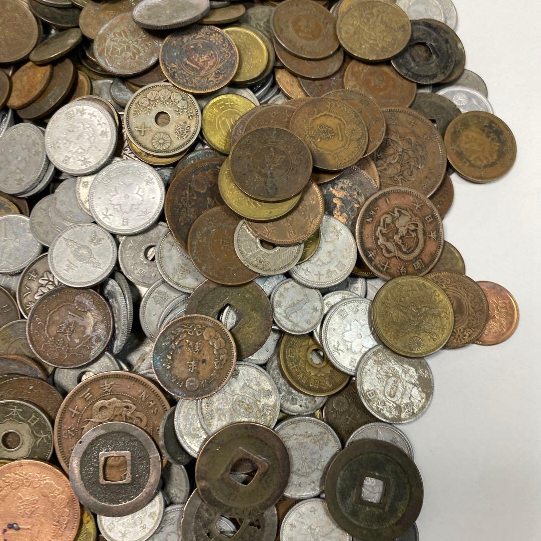 日本の古銭 明治 大正 昭和 レトロ まとめ売り 正味4.5kg NO.55