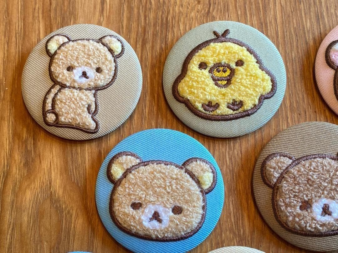 [新品・未使用] リラックマ モコモコボア 缶バッジ 全8種 コンプリートセット