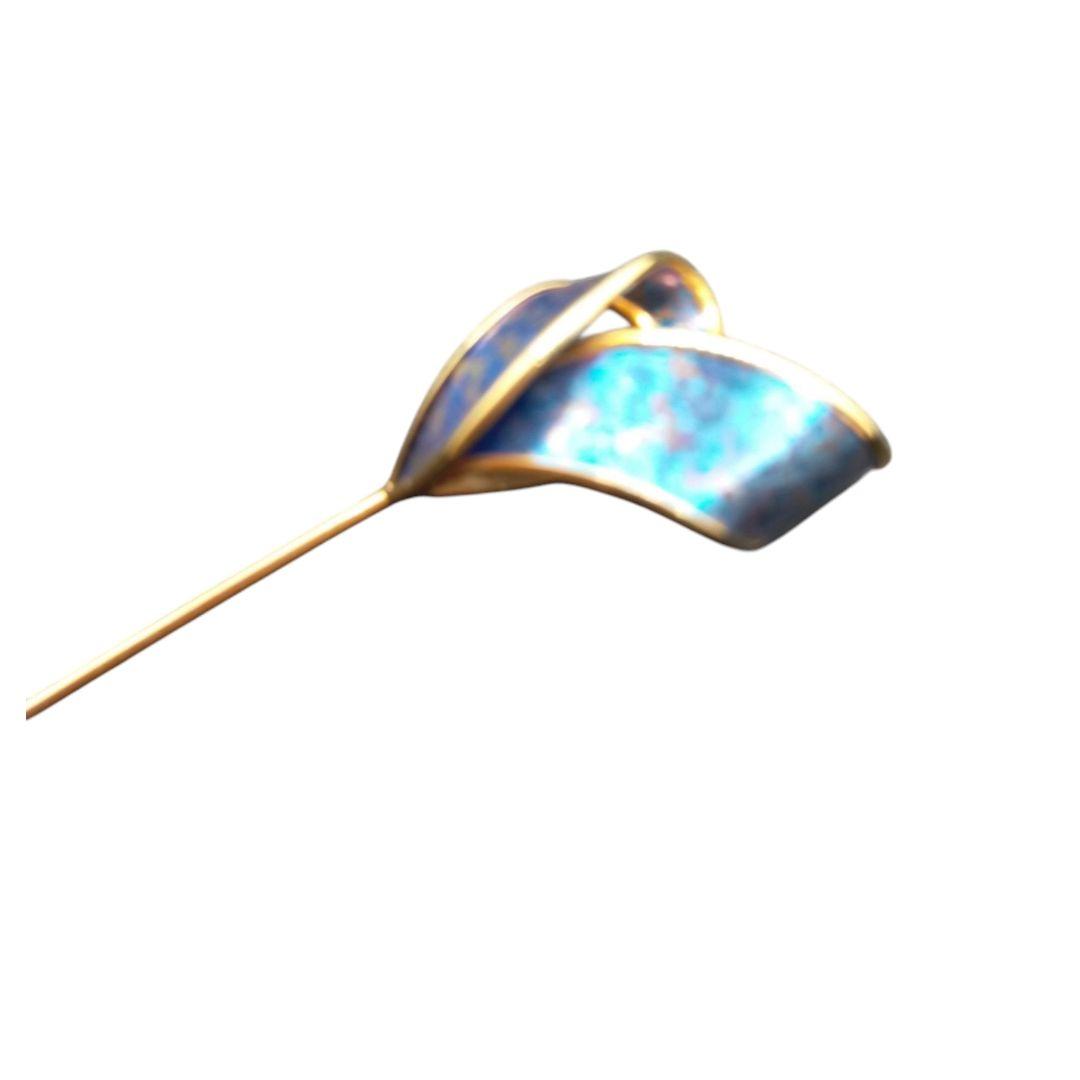 K18 チタン ハットピン ピンブローチ