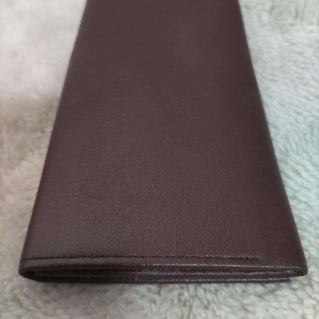皇室　皇居　限定　長財布　折り財布　こげ茶　本革
