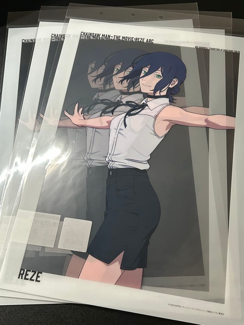 劇場版 チェンソーマン レゼ篇 大交流展 A3クリアポスター レゼ 3枚セット
