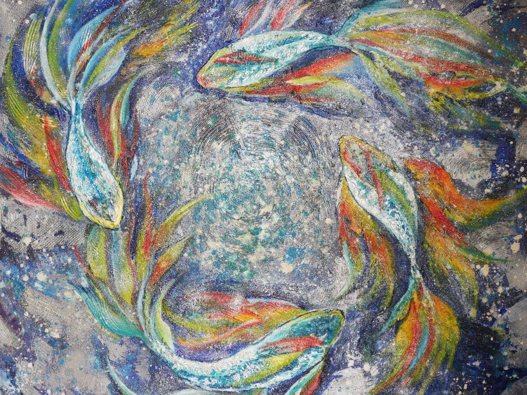 油絵 油彩 油彩画 絵画 【回転】