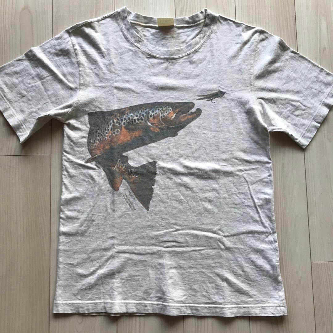 49 LL Bean エルエルビーン 1995年製ヴィンテージ Tシャツ 紅鮭