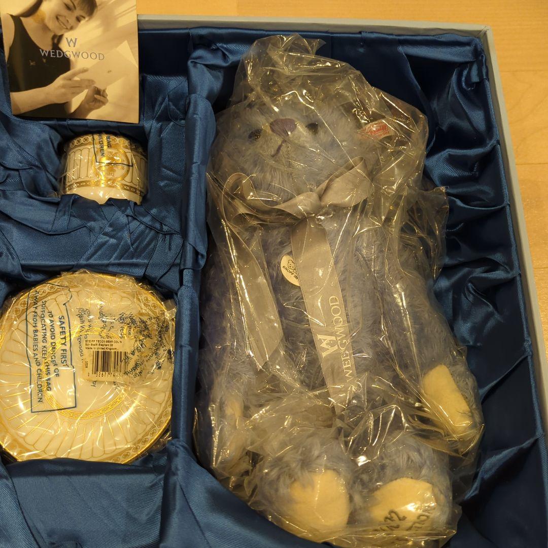 未開封品シュタイフ ウェッジウッド テディベア 2002年　ライトブルー