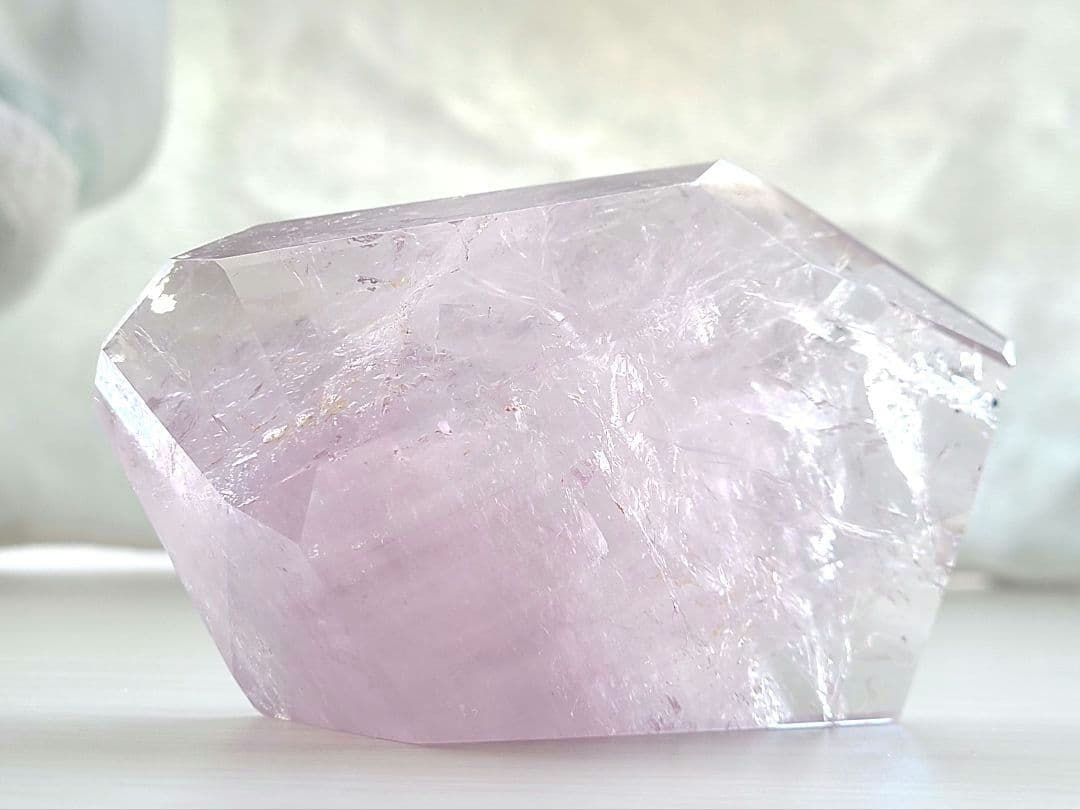 稀少◆ロマネサイトインアメジスト◆天然石置物　紫水晶　ディスプレイ　コレクション