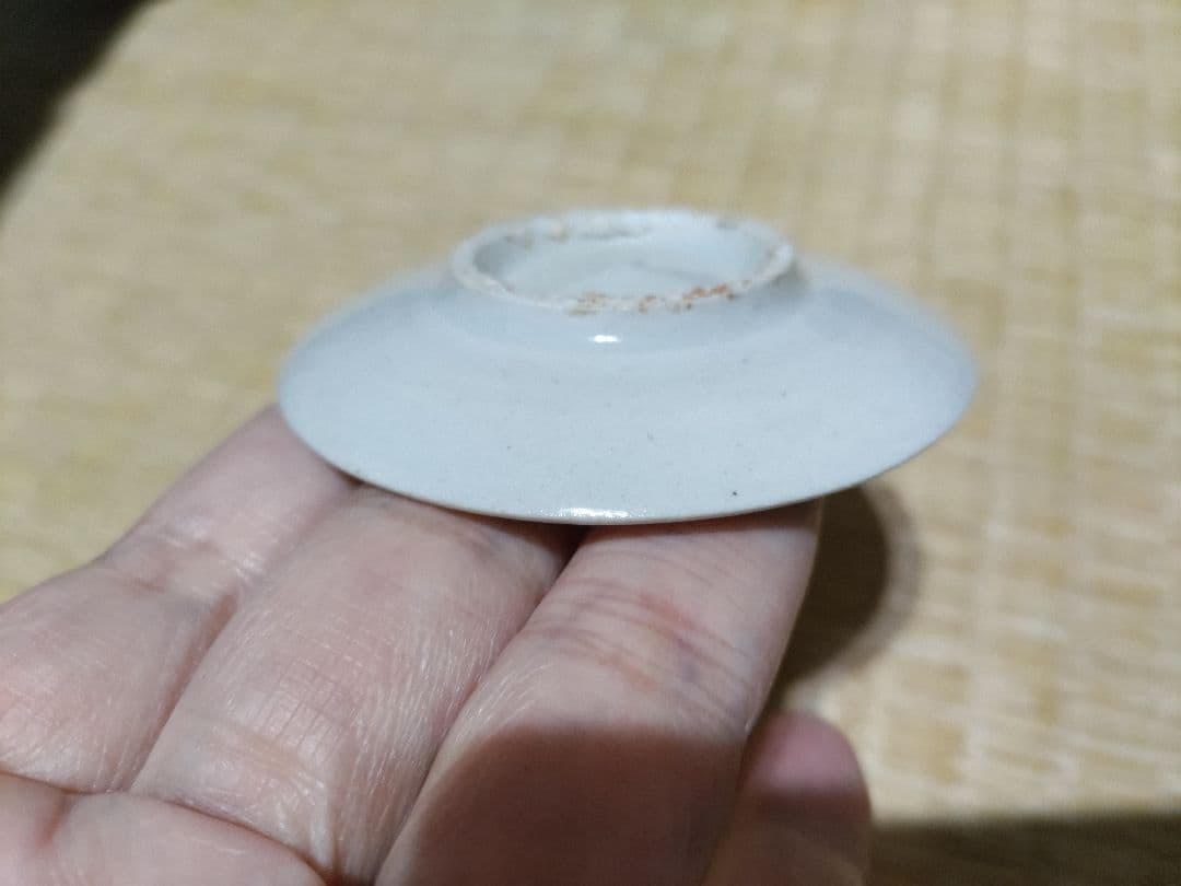 李朝　初期　白磁　祭器・化粧道具　３点（小皿・盃・小壷）官窯作か？無傷完品！