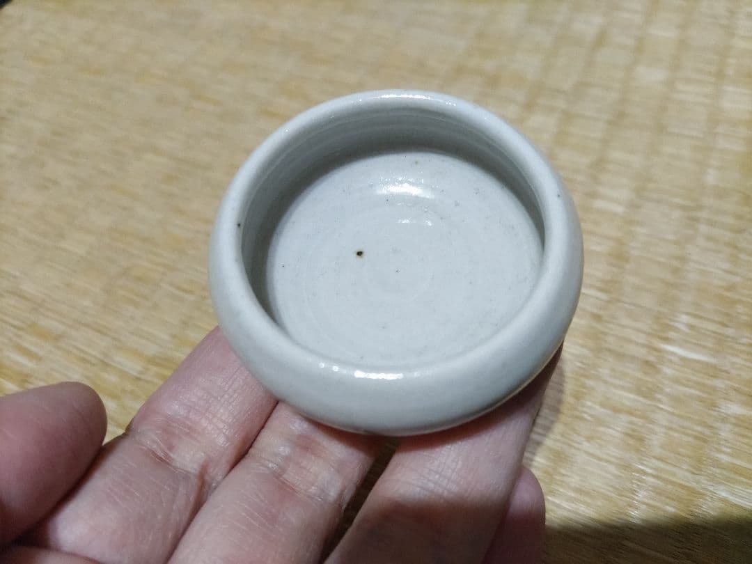 李朝　初期　白磁　祭器・化粧道具　３点（小皿・盃・小壷）官窯作か？無傷完品！