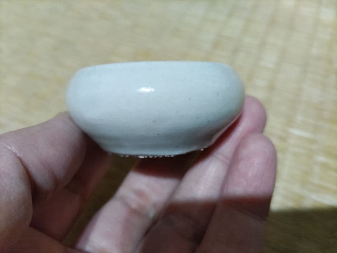 李朝　初期　白磁　祭器・化粧道具　３点（小皿・盃・小壷）官窯作か？無傷完品！