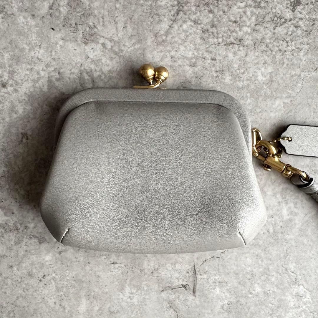 【サイ様】COACH がま口 ケース 財布 ポーチ Cロゴ 現行モデル