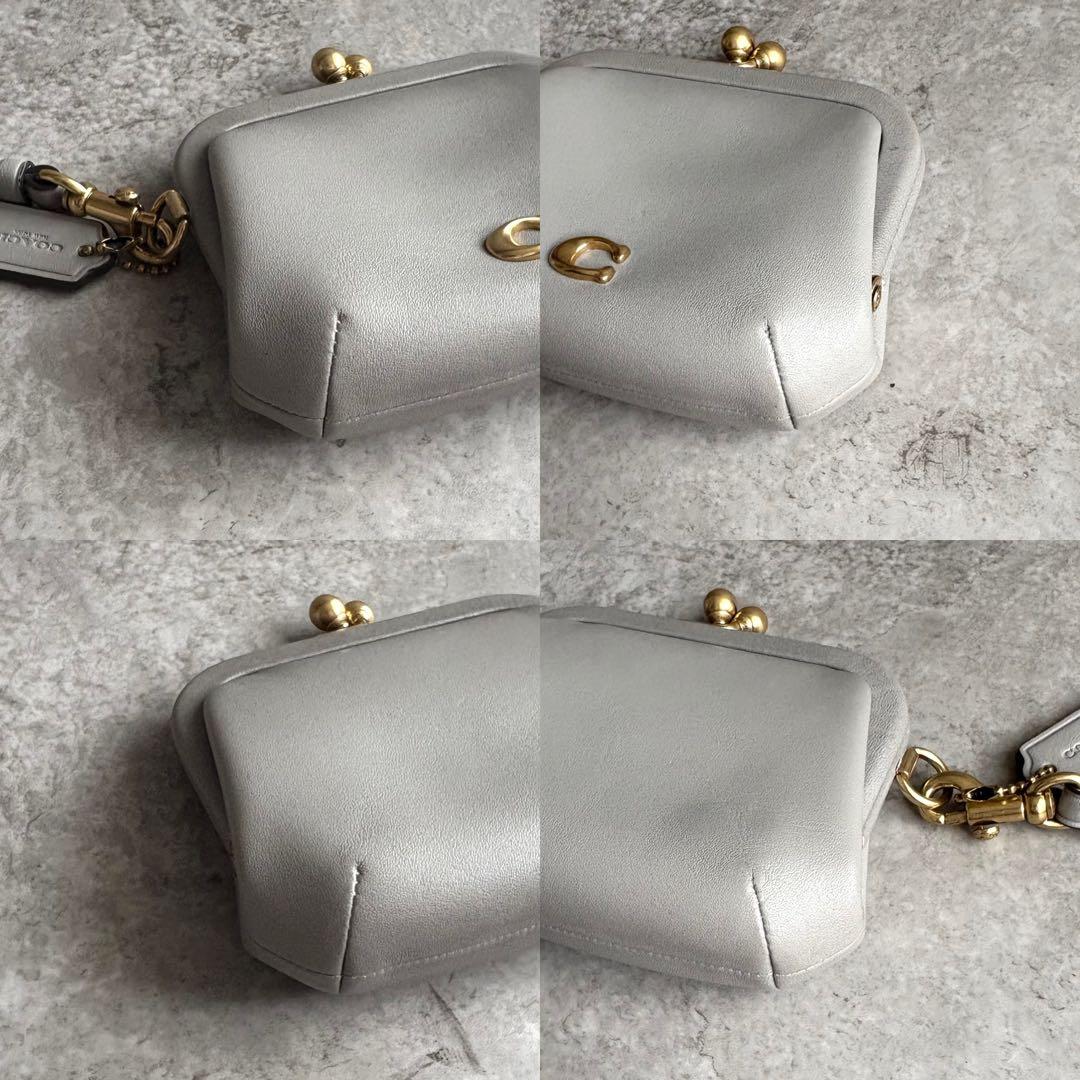 【サイ様】COACH がま口 ケース 財布 ポーチ Cロゴ 現行モデル