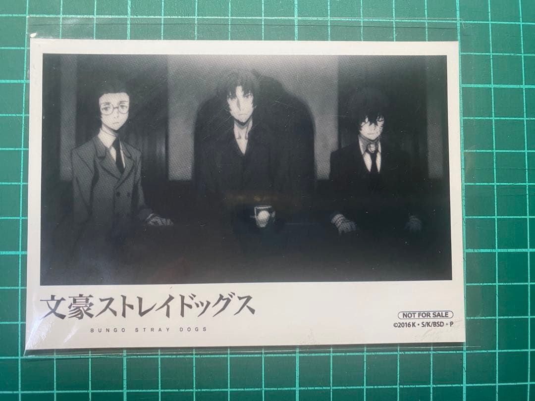 文豪ストレイドッグス 文スト 非売品　ブロマイド 太宰治　織田作之助　坂口安吾