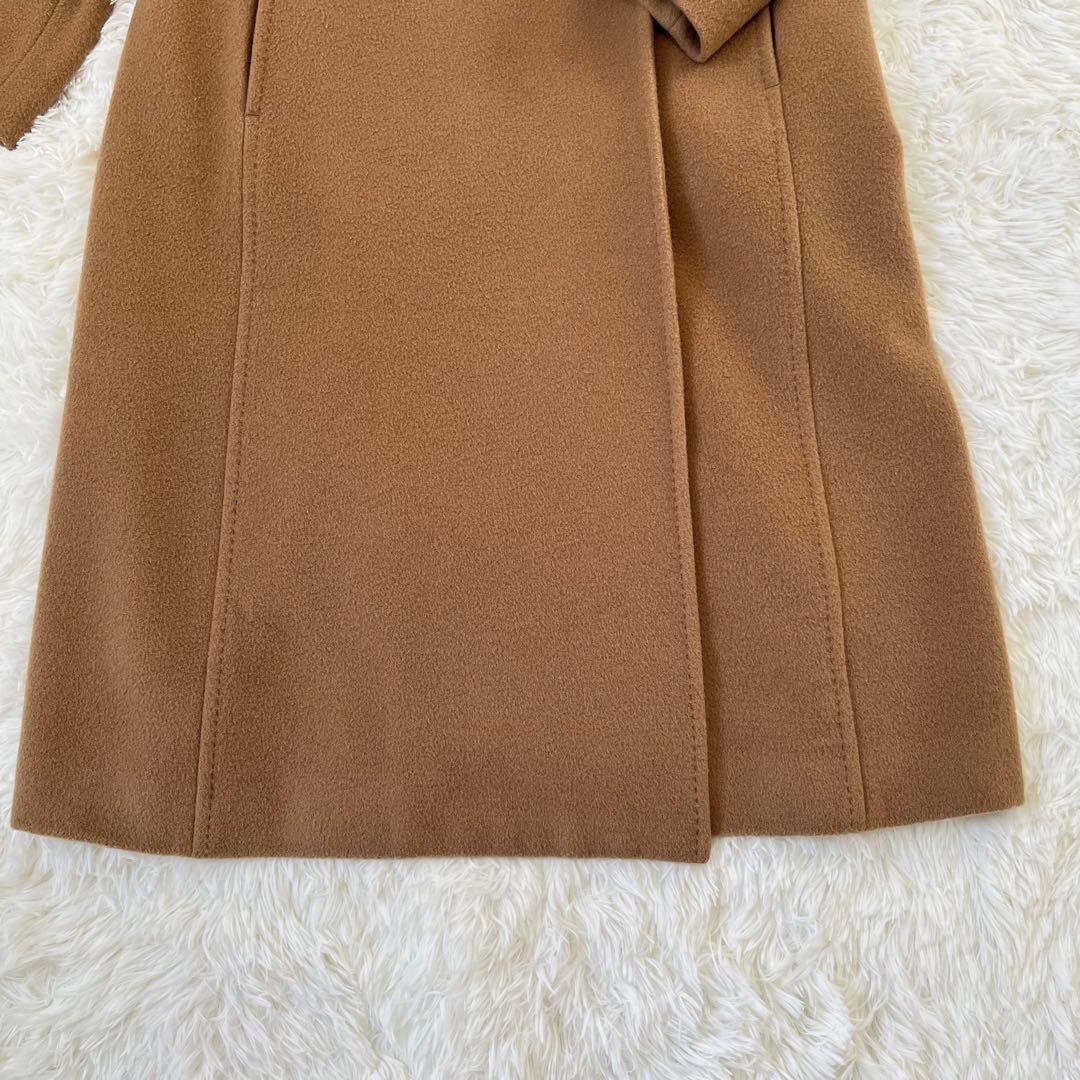 美品　AMACA コート　カシミヤ混　キャメル　チェスターコート　36