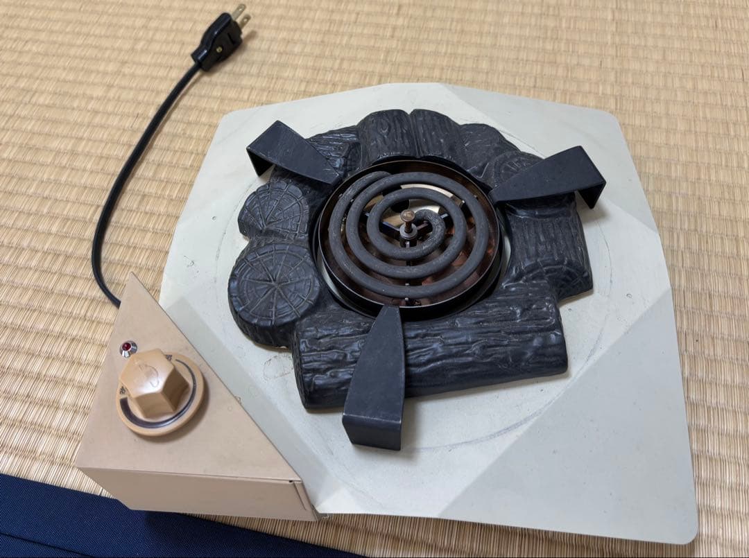 茶道具 置炉 電熱炉 置炉釜セット