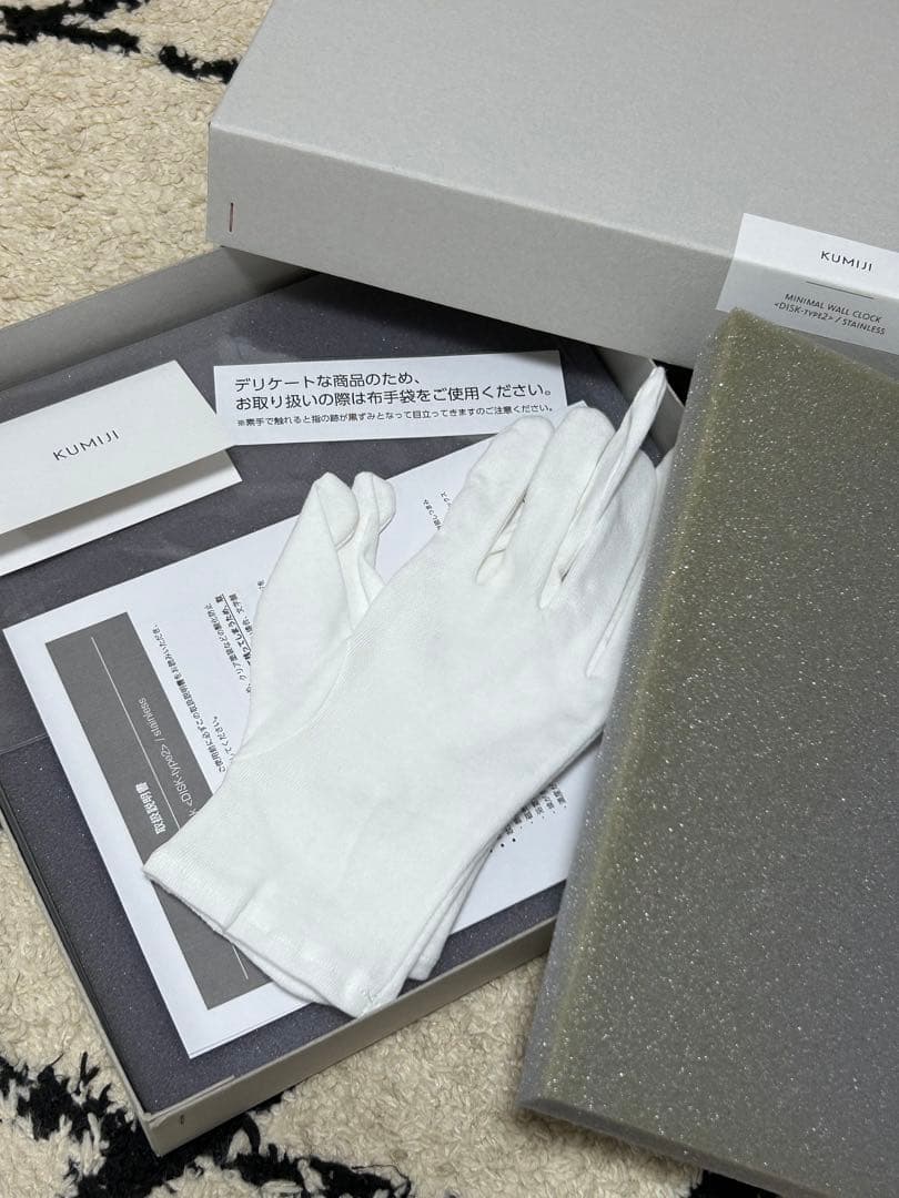 【値下げ】KUMIJI 壁掛け時計 ステンレス