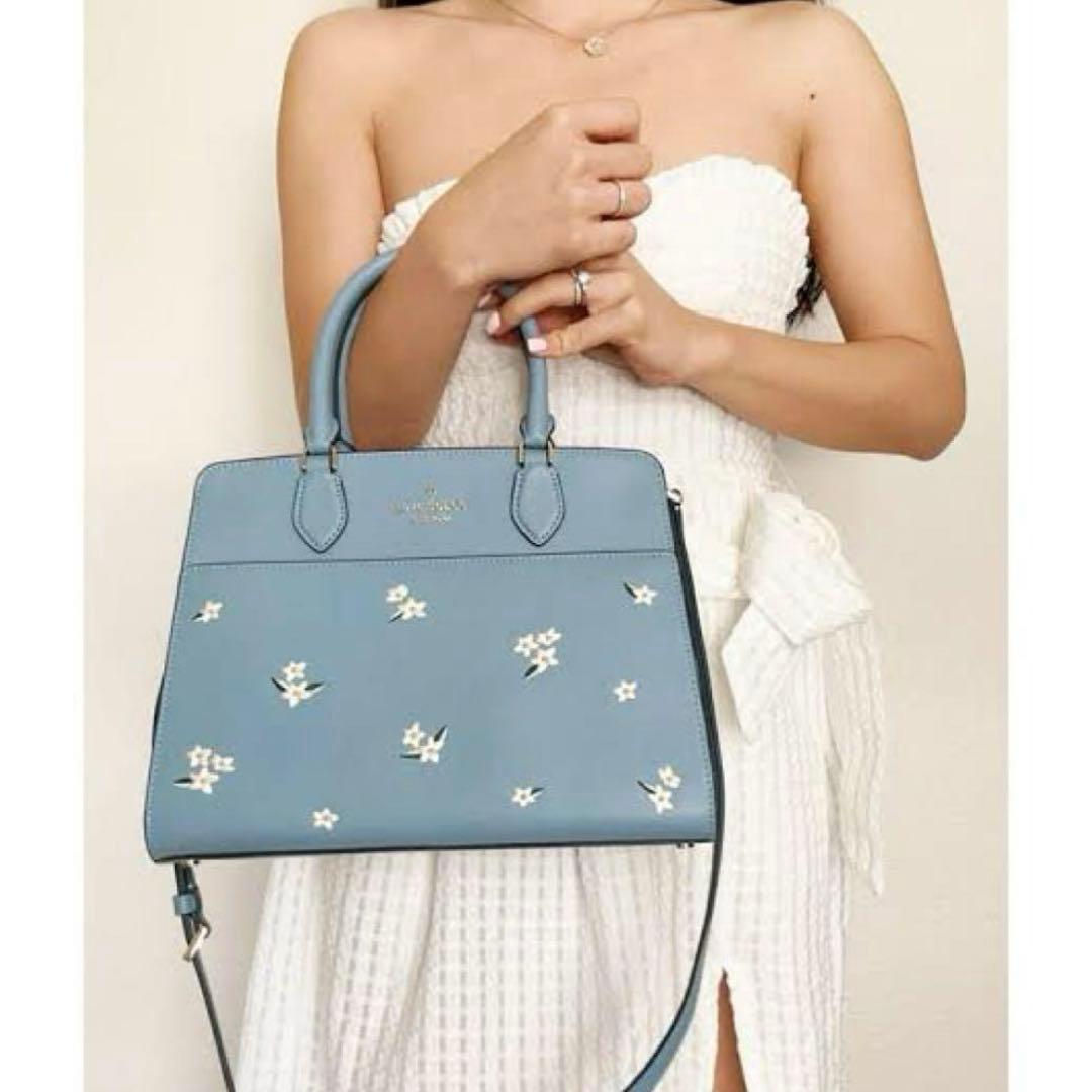 る*ん様 katespade ケイトスペード　バッグ　花柄　ブルー