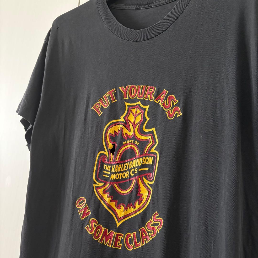 70s 80s レア harley davidson ハーレー Tシャツ　古着